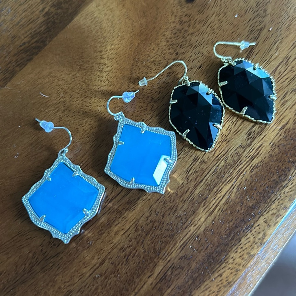 Two pairs of Kendra earrings